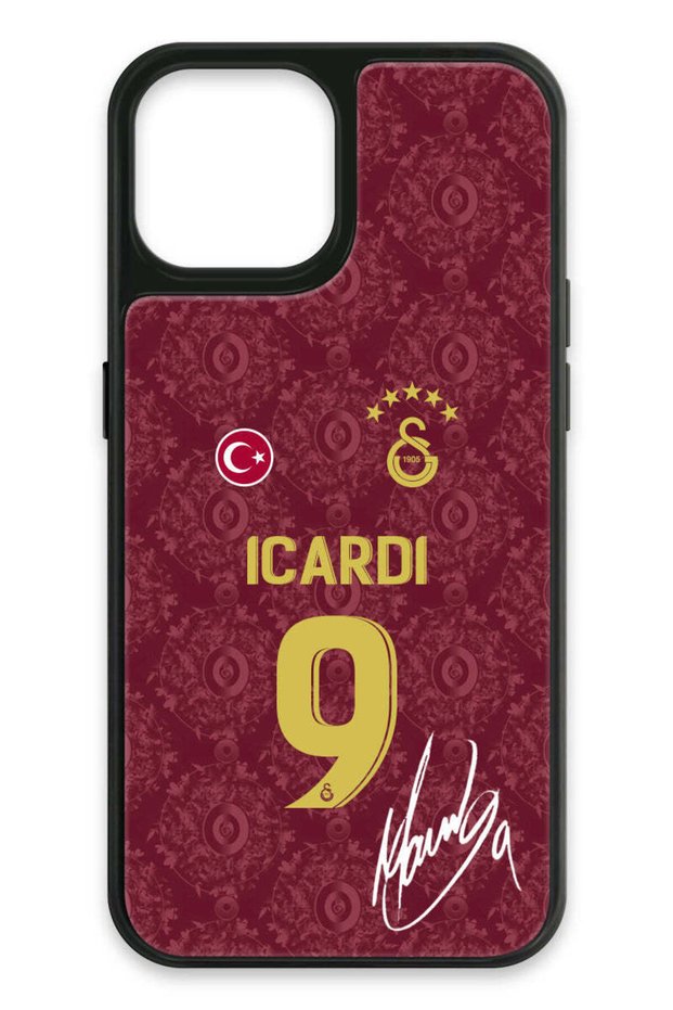 iPhone 14 Compatible Mauro Icardi 3Rd Forma Signed Glass Licensed Phone Case