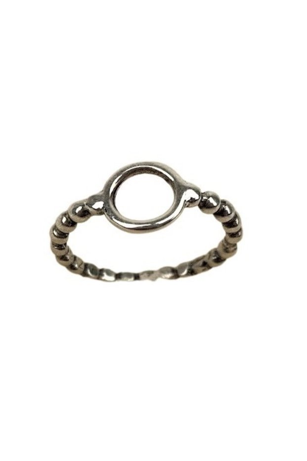 925 Silver Ring with Hoop, M 51