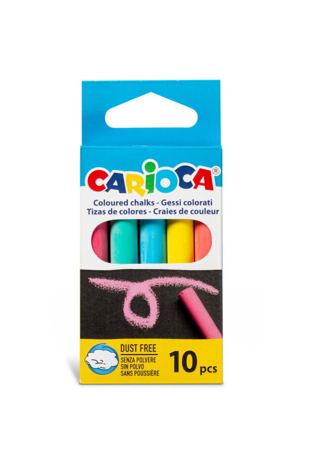 Standard colored chalk 10 pcs/set - 1