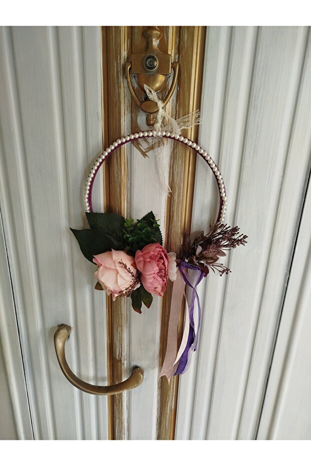 İnci li kapı süsü kapı çelengi - 1