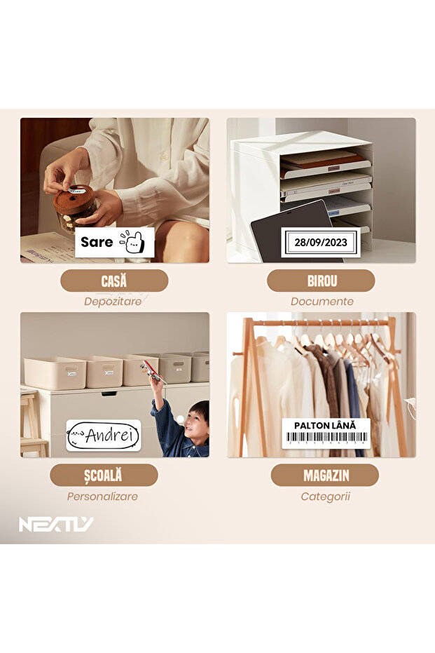 Mini Thermal Label Printer, Portable, Bluetooth - 5