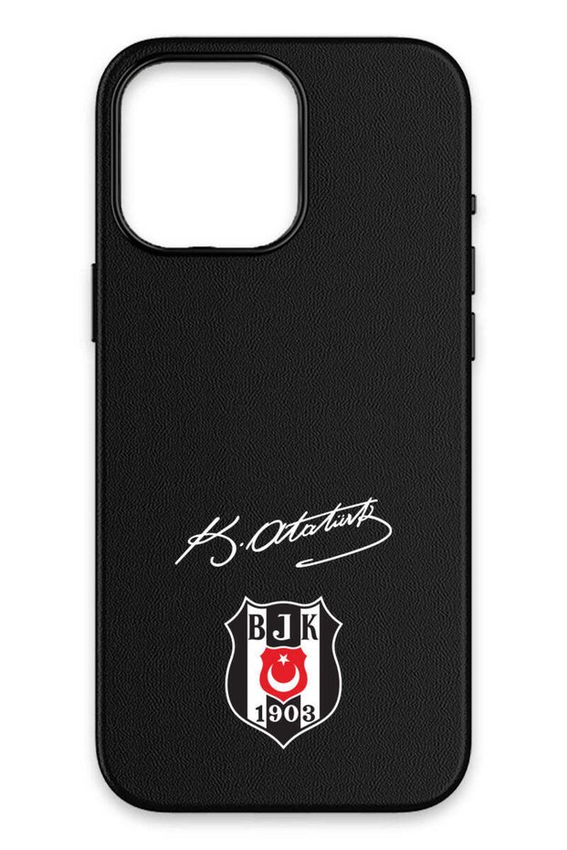 iPhone 16 Pro Max Compatible Arma Atatürk Signature Leather Magsafe Licensed Phone Case
