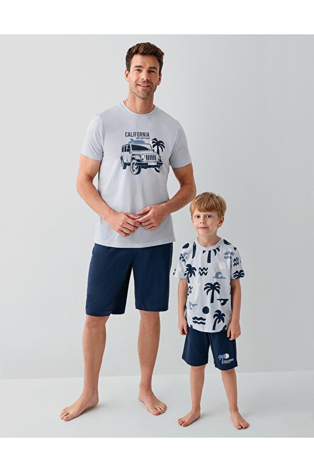 Men's & Children's Shorts Sets Sold Separately | 100% Cotton Father Son Summer Suit Combination