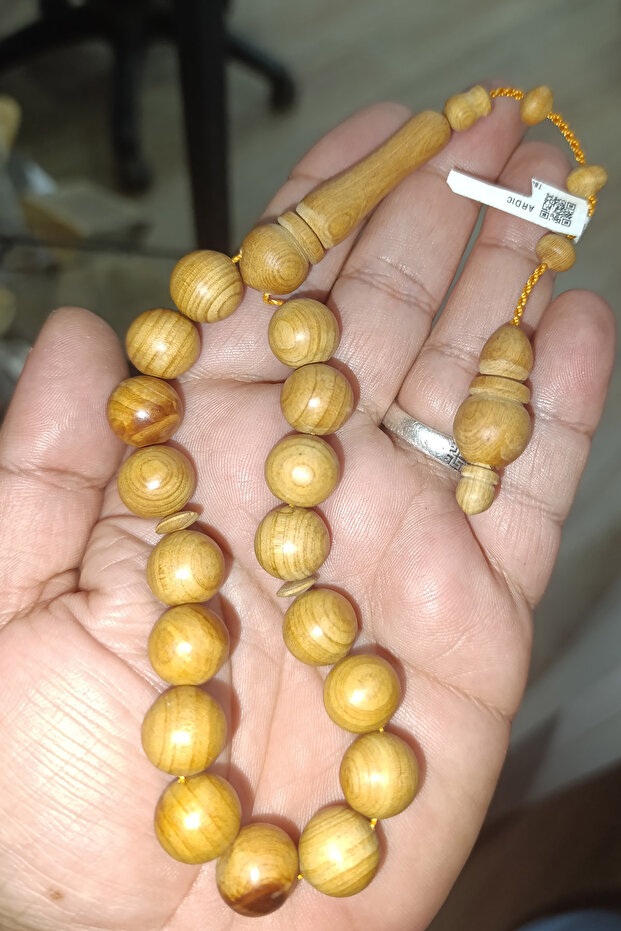 سبحة خشب العرعر العطري بطول 14 ملم