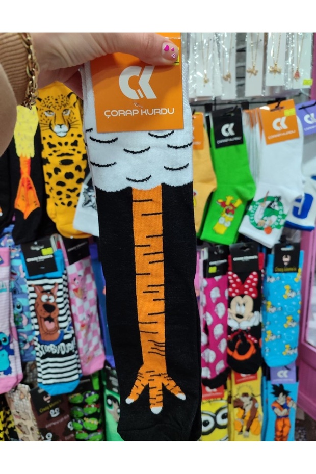 جوارب طويلة، جوارب مزخرفة، قطعة واحدة - 2