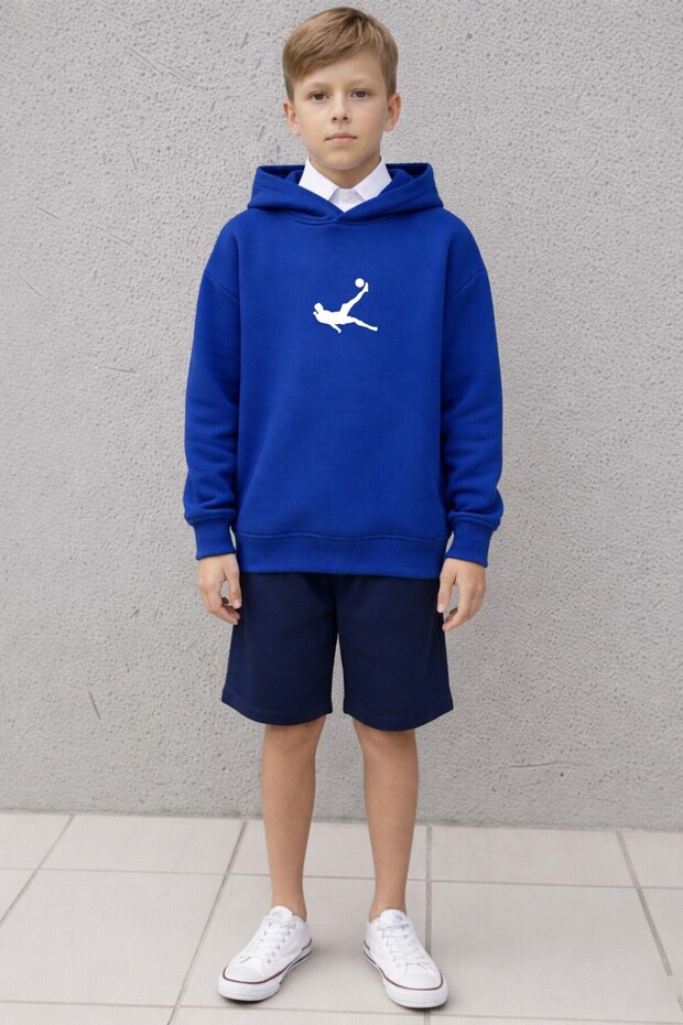 Sweatshirt (Oversize) Boys' 100% Cotton – Sert Şut Printed