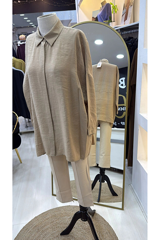 3001 Gömlek - LATTE - 6