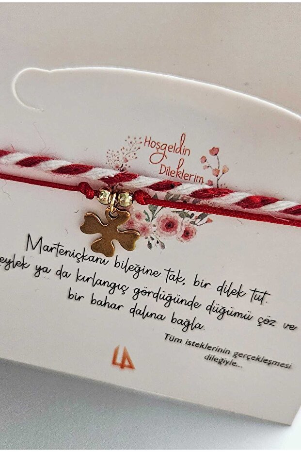 Handmade Marteni̇çka (Wish-Chance) Clover Bracelet