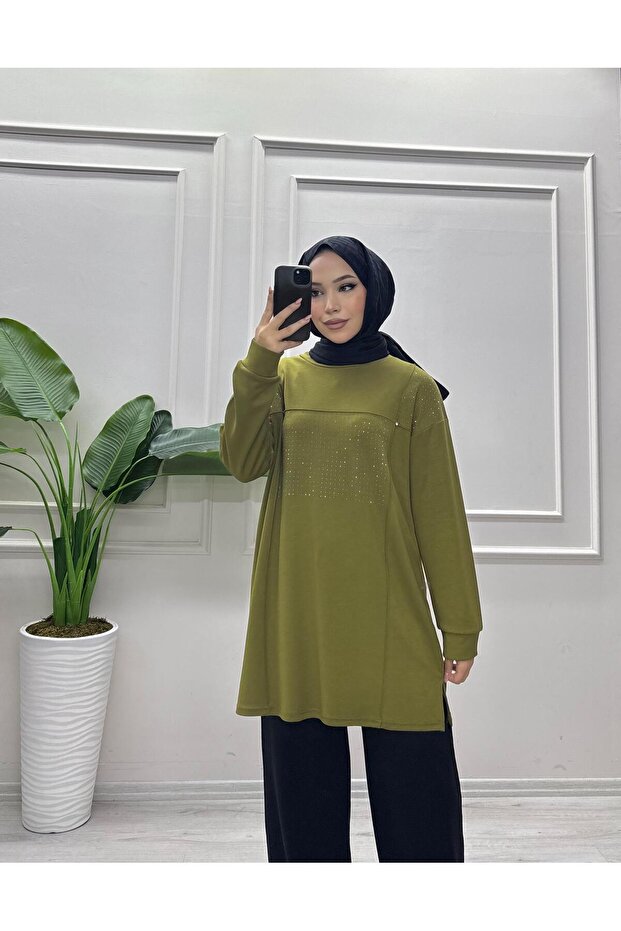 TAŞ DETAYLI TUNİK - 1