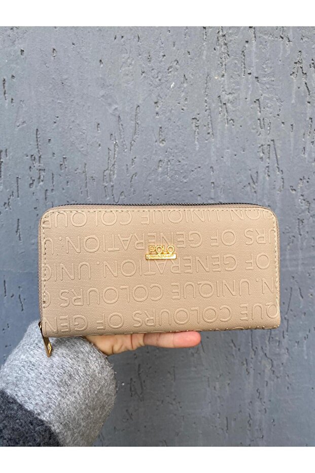 Women's Double Zipper Multi-Compartment Long Wallet