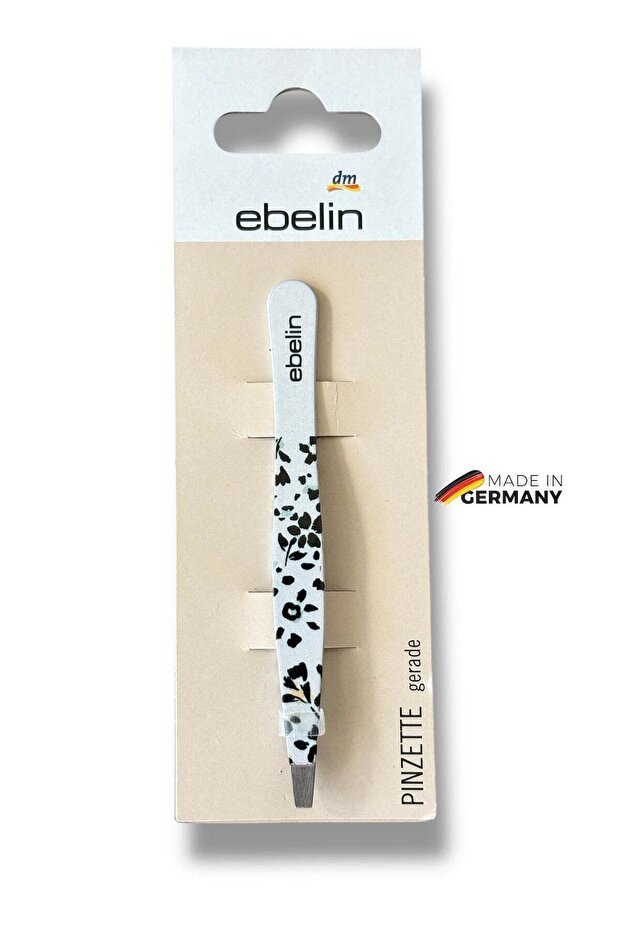 Eyebrow Tweezers Straight Tip Stainless Steel Precision Tweezers Hair Removal Germany Brand