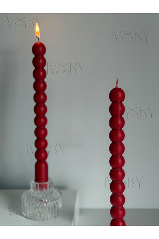 2'li Bubble Şamdan Mum - 3