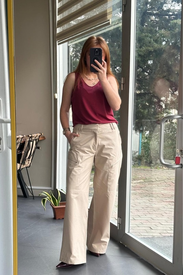 بنطلون واسع بجيوب كارجو - 2