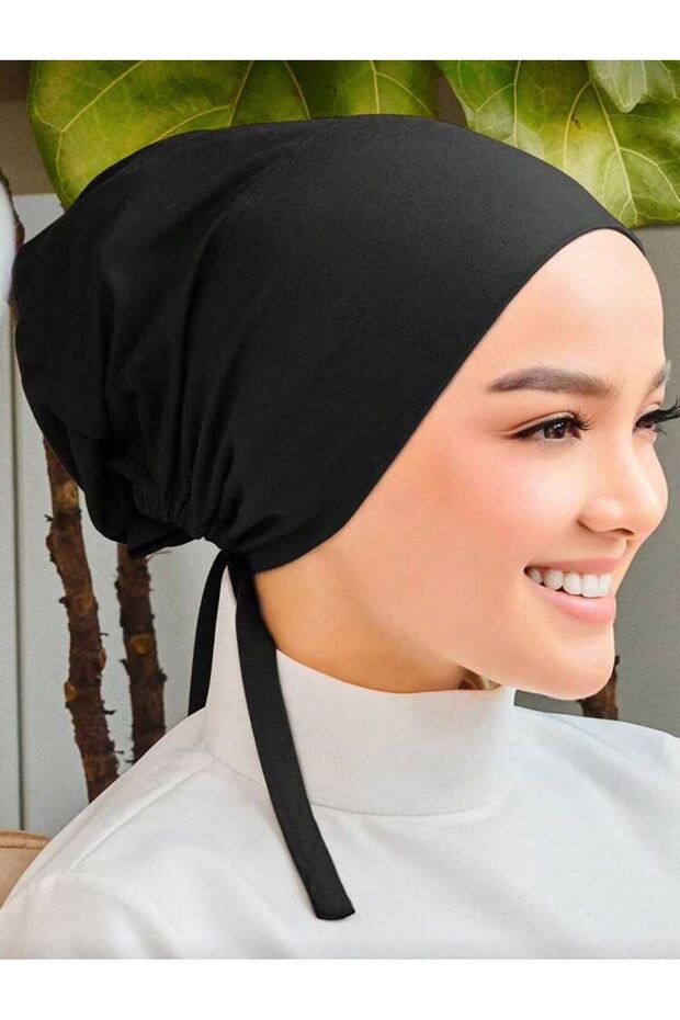 Inner Hijab Cap Cotton Adjustable Muslim Women's Underscarf - Cotton Undercap
