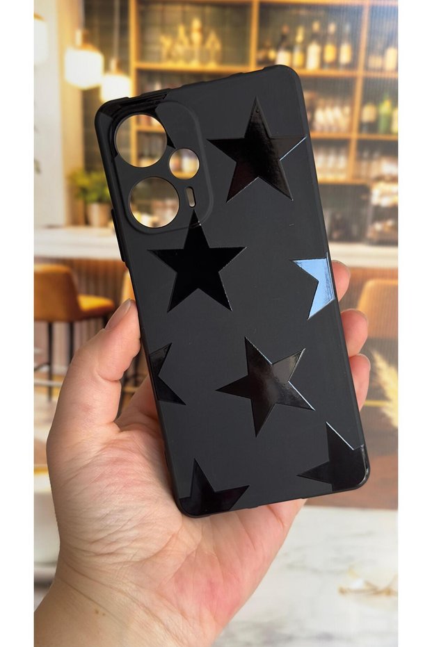 Poco F5 Compatible Star Silicone Shock Absorbing Classic Protected Rubber Case