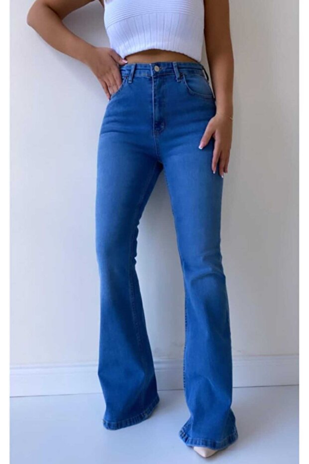 Medium Flare Leg Jeans High Waist Spanish Jeans