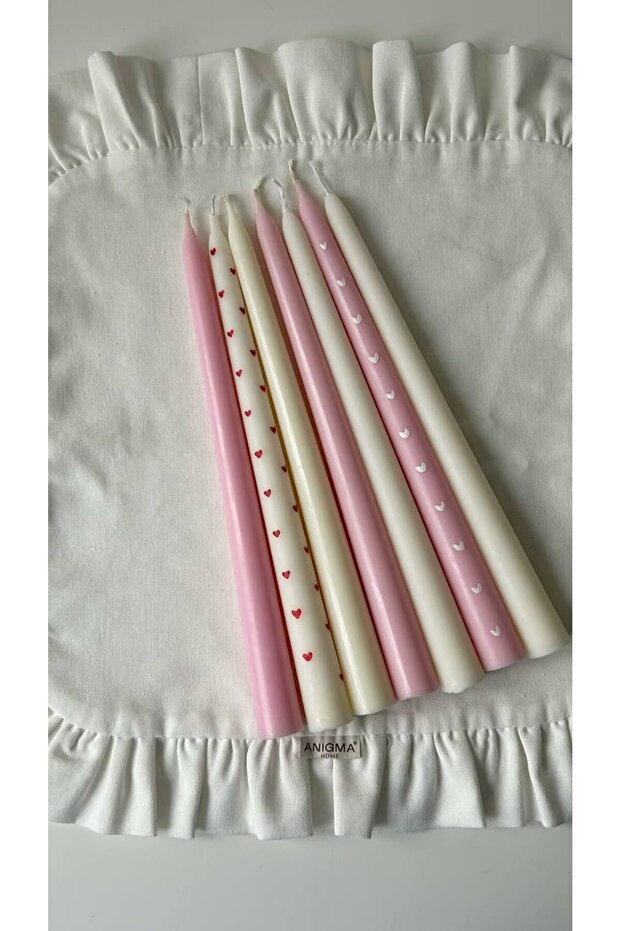 7 ADET DESENLİ MUM - 1