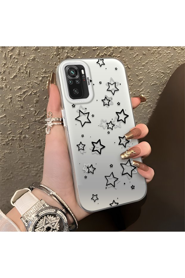 Poco M5S Compatible, Star Pattern, Luxury and Elegant Shock Resistant Case