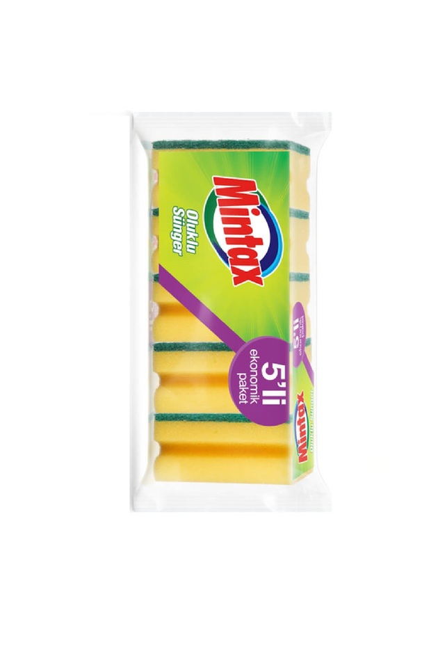 إسفنجة مموجة 5 قطع في عبوة واحدة - 3