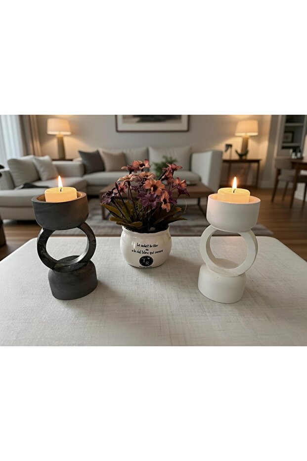 Şamdan Mumluk 2 li - 3