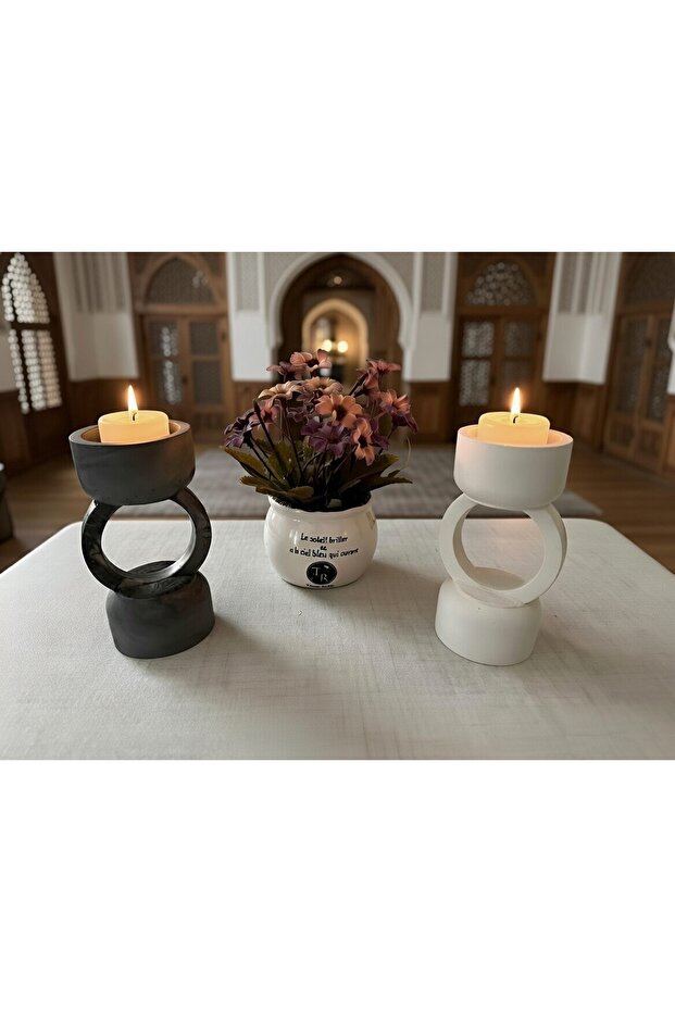 Şamdan Mumluk 2 li - 1