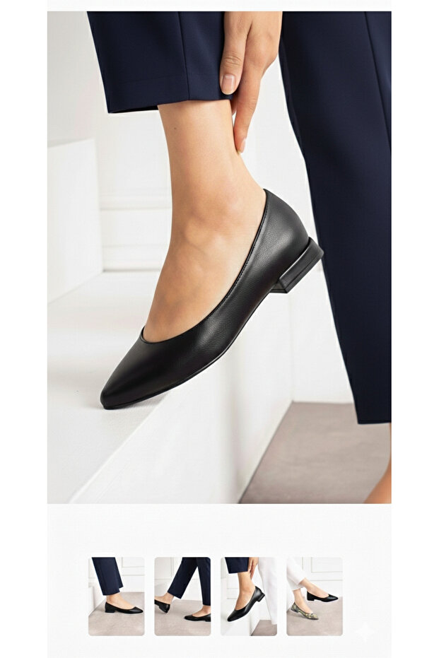 Yeşim, Low Heeled Flat Gova Jurdan Alt Shoes