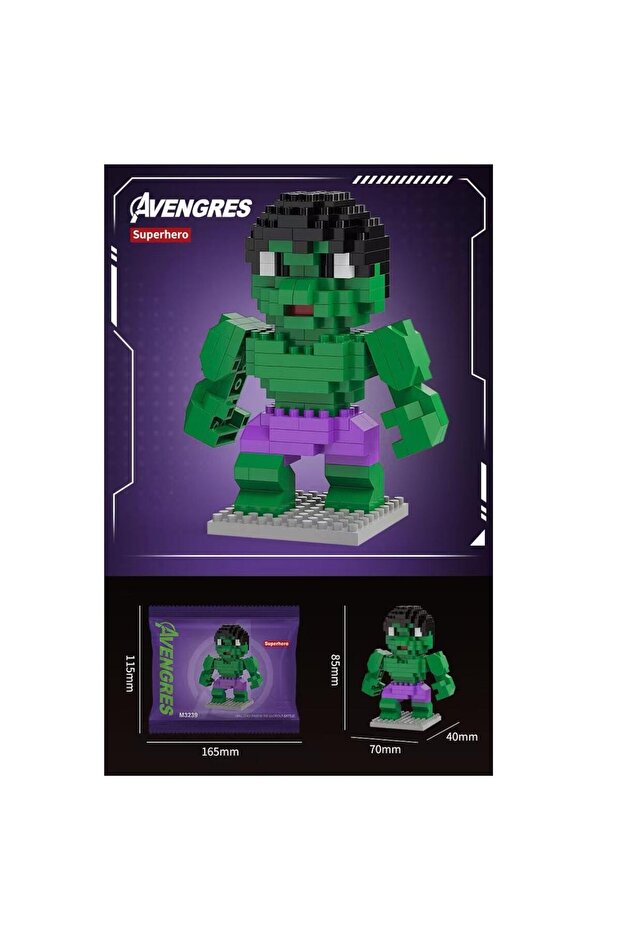bricks avengres süper kahraman hulk