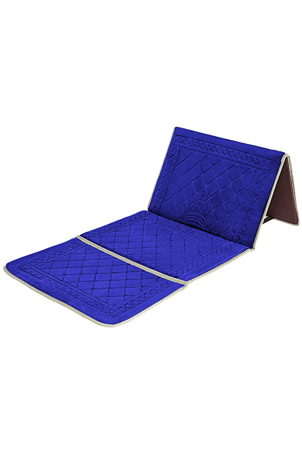 Foldable Islamic Praying Mat with Back Rest - 1