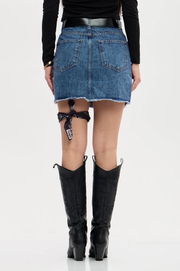 Yamalı Kot Etek - 6