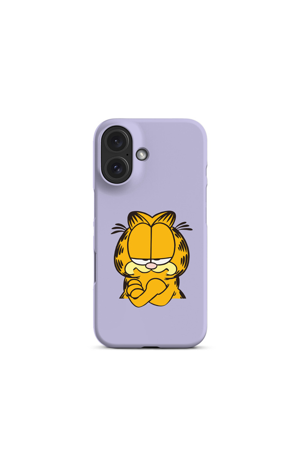 حافظة إطلاق مطبوعة بتصميم جارفيلد متوافقة مع آيفون 16 - 1