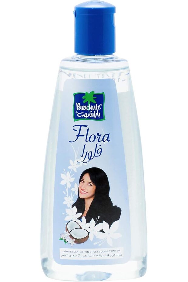 Flora Jasmine Light Non-Sticky Coconut Hair Oil Pouch (200ml)