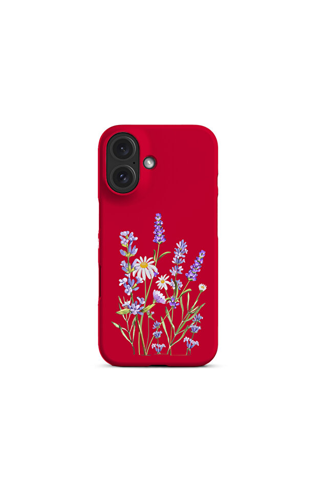 iPhone 16 Compatible Lavender Patterned Launch Premium Phone Case - 1