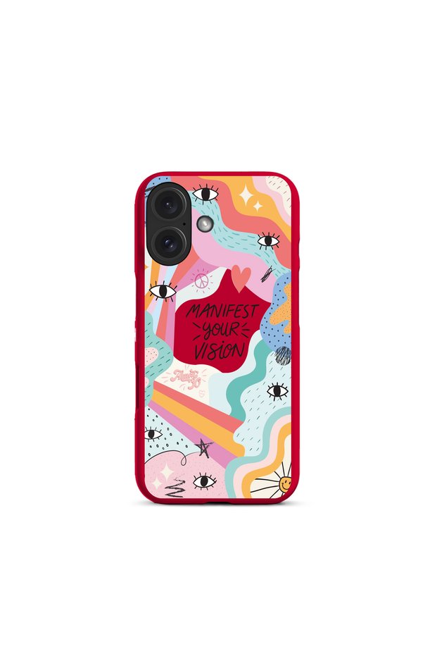 iPhone 16 Compatible Manifest Your Vision Premium Silicone Phone Case