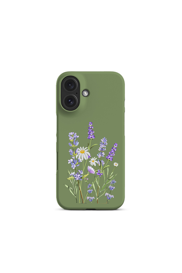 iPhone 16 Compatible Lavender Patterned Launch Premium Phone Case - 1