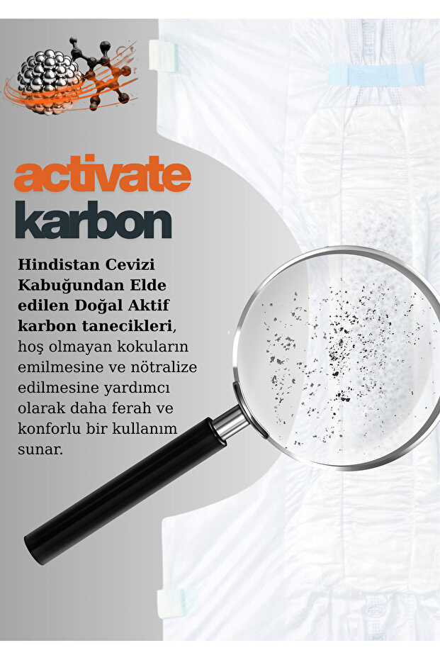 Aktif Karbon&Gümüş iyon destekli Bel Bantlı Hasta Bezi XL-XXL 24’lü - 200 ML Bariyer Kremi Hediyeli - 8
