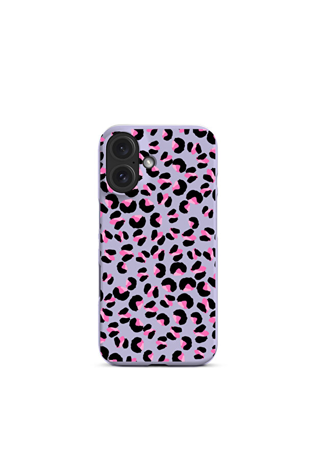 iPhone 16 Pink Tone Leopard Pattern Launch Case - 1