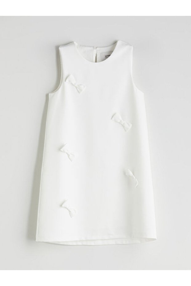 Quality Pieces from Çelebi Store Girls' Dress with Bow Detail