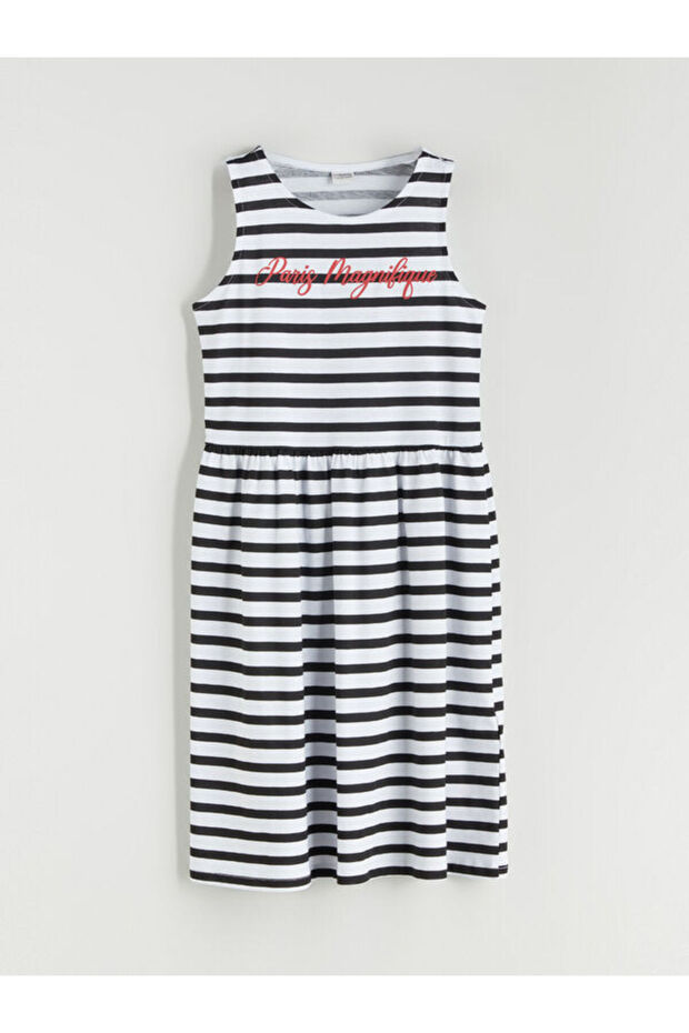 Zero Roba Collar Striped Girls' Dress from Uzg Store for Style Seekers
