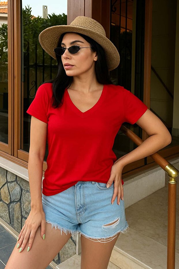 تيريل تيريل قطن ممشط فيسكوز أساسي VJ3343 - 1