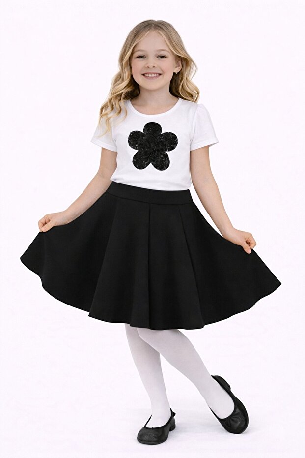 23 April 29 October Performance Outfit Girls' Model Badi Model Tutu Skirt Bottom-Top Set