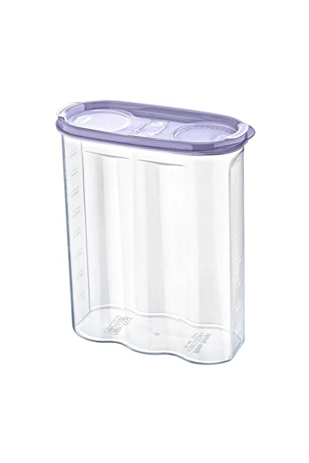 ® 2-Lid Food Storage Container with Scale for Dry Food 2.4 Liters-Sa940