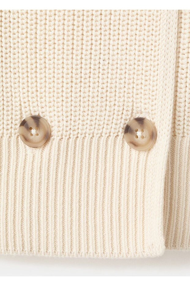 Düğmeli triko ceket - 7