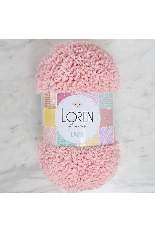 Loren Lamb Pink Hand Knitting Lanyard - R079