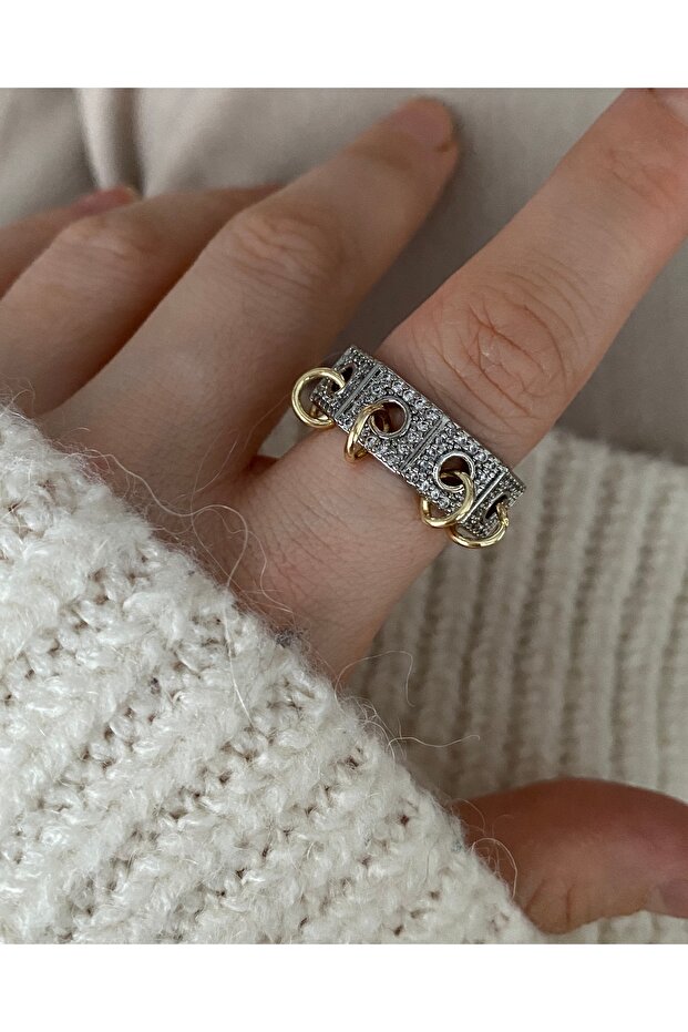 Limited Edition - Women's Ring with Stone and Bottom Adjustment