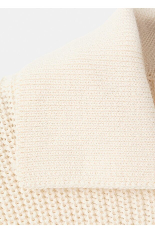 Düğmeli triko ceket - 5