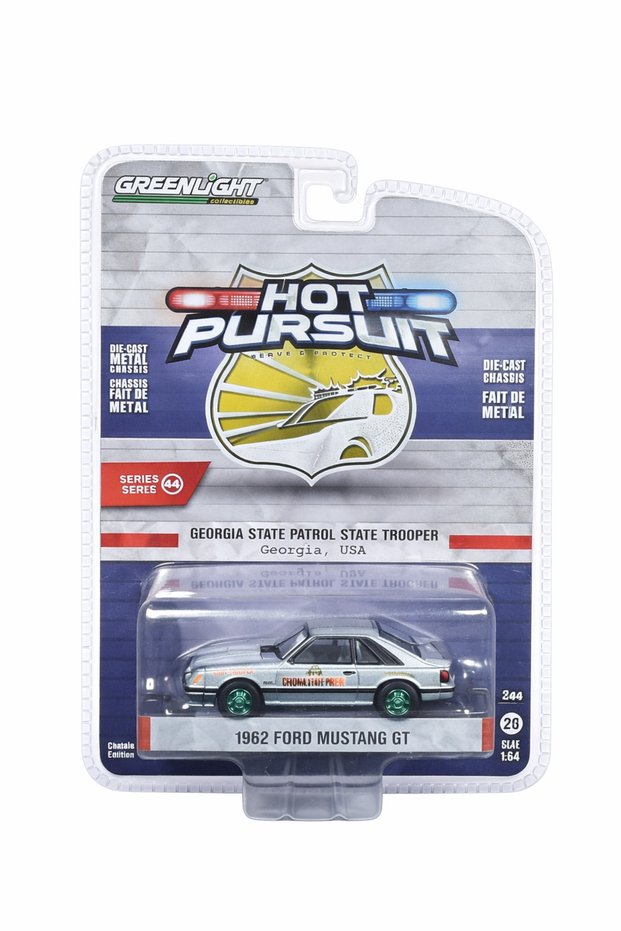 Hollywood Hot Pursuit 1:64 1982 Ford Mustang Gt - Georgia State Patrol (Chase)