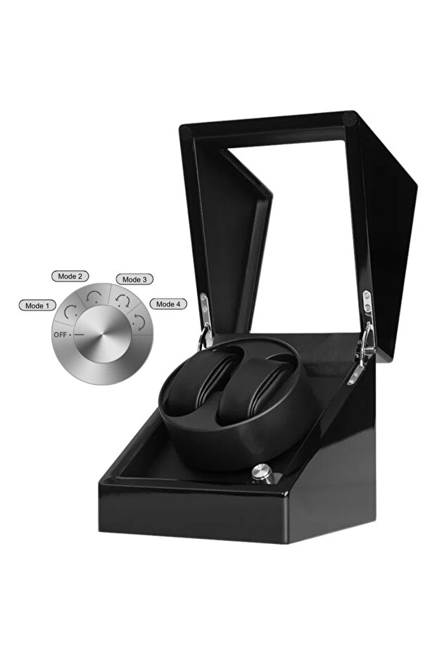 Automatic watch winder, 4 programs, Watch Winder 2, Black - 3