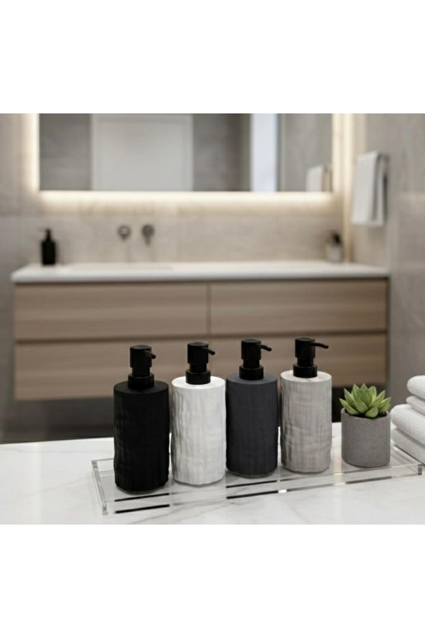 Acrylic Luxury Cylinder Liquid Soap Dispenser, Kitchen Bathroom Sink Top Soap Dispenser (Assorted Colors)