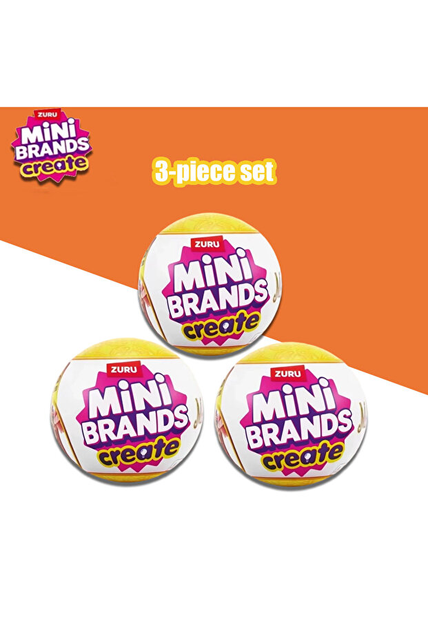 random-3pcs ZURU 5 Surprise Mini Brands Create Masterpieces Mystery Box Blind Boxes Kawaii Toys Famo