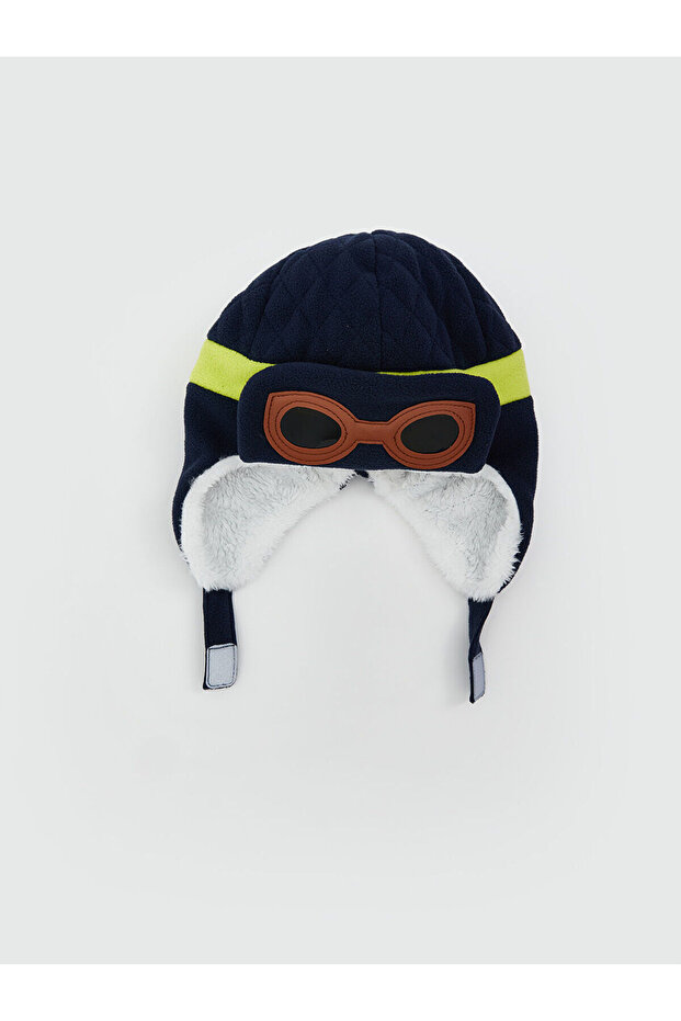 Lcw Accessories Navy Blue Embroidered Boys' Snow Hat